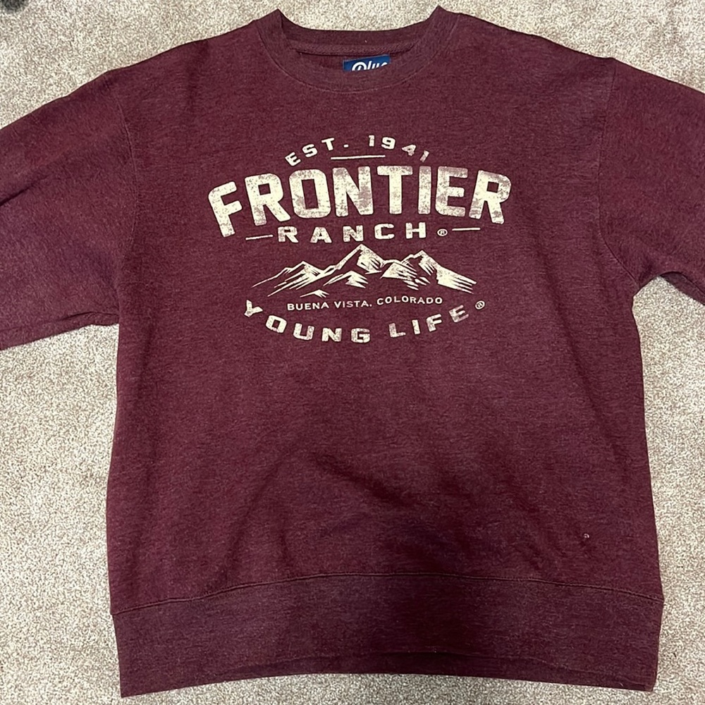 maroon red sweatshirt